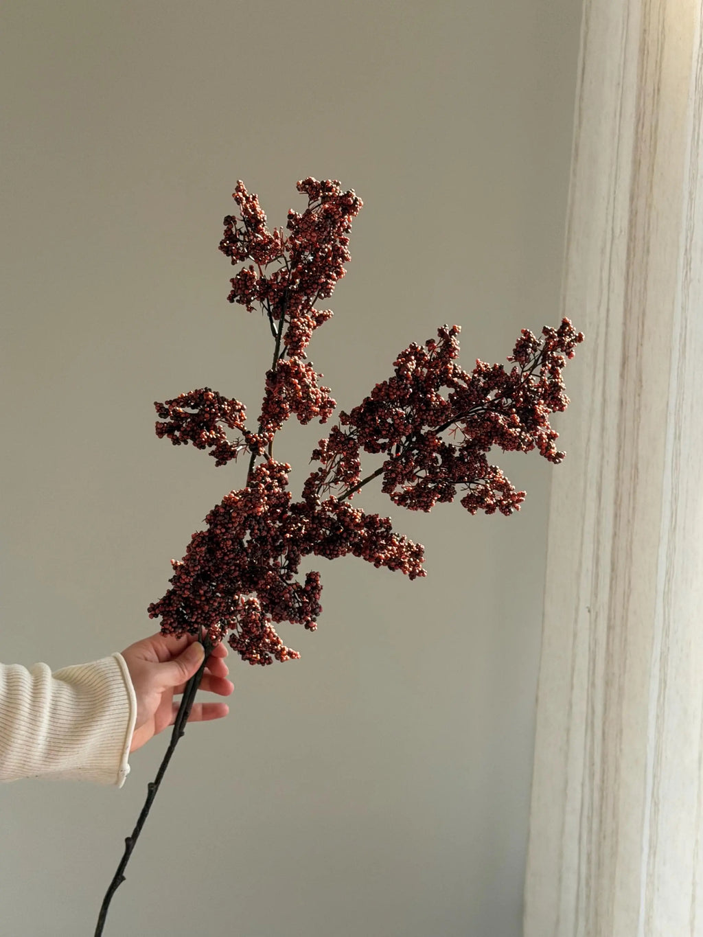 Long Stems Plum Berries, Dusty Berry Stems Celesta Atelier