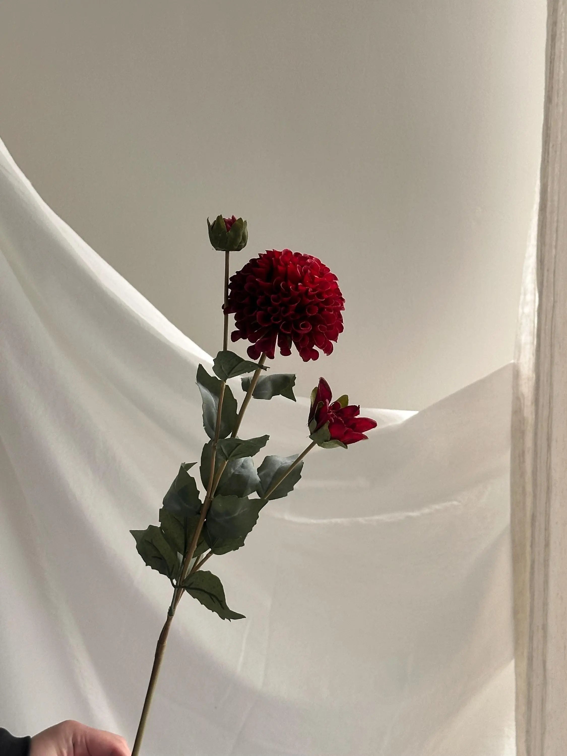 Artificial Dahlia Stem Faux Flower Place