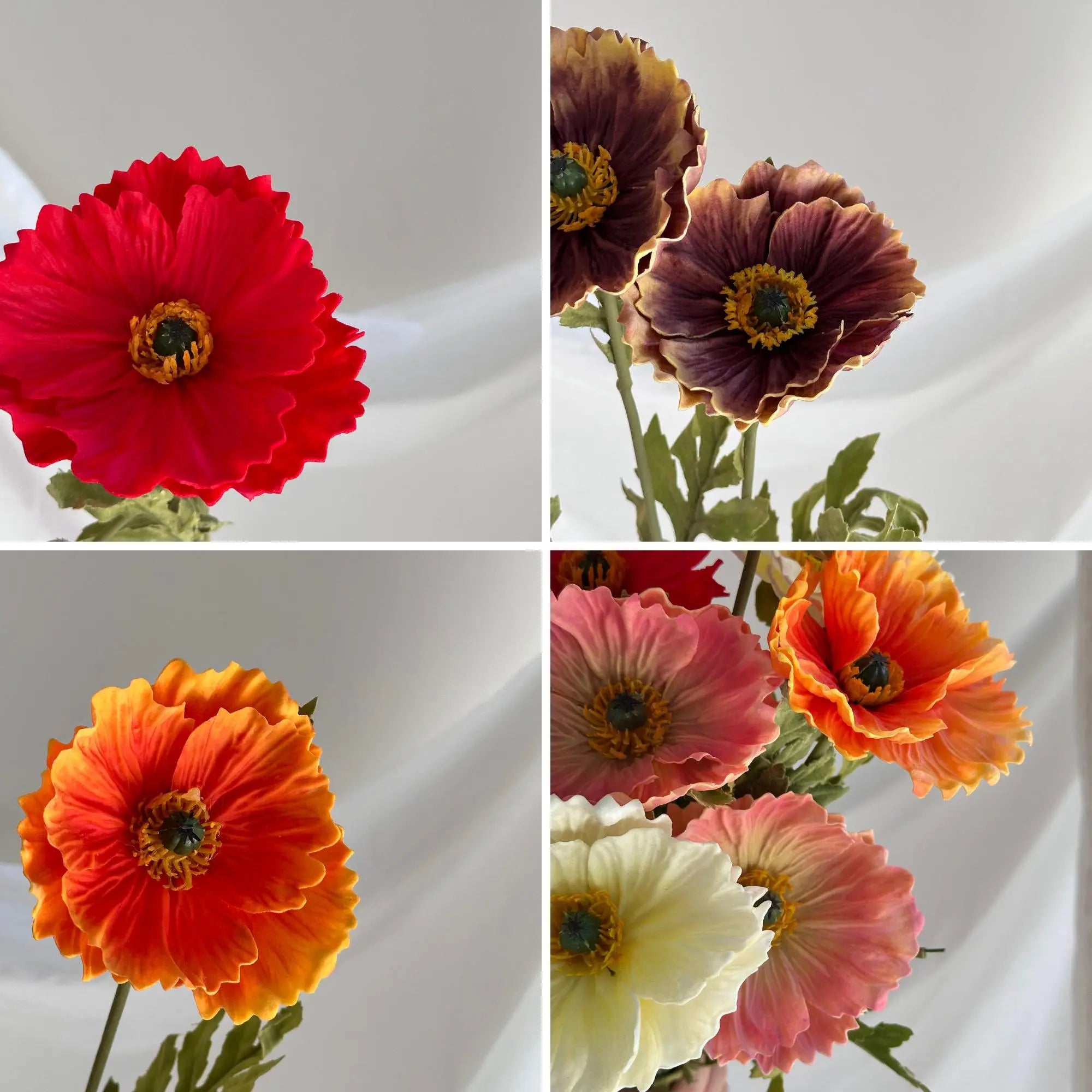 Faux California Poppy Faux Flower Place