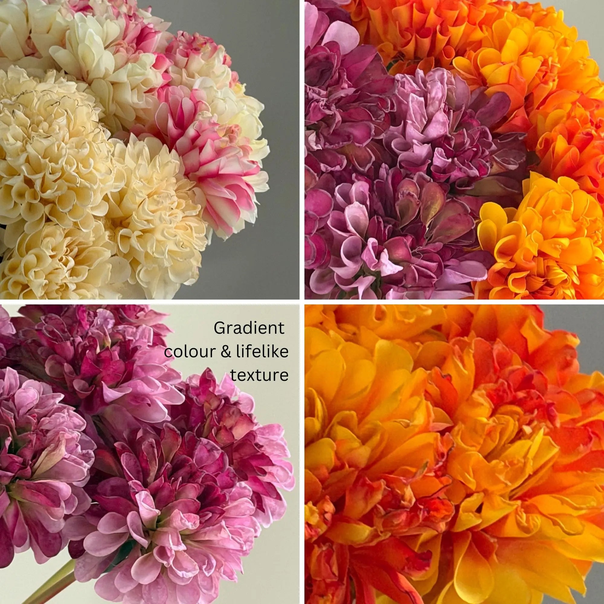 Faux Dahlia bouquets Celesta Atelier