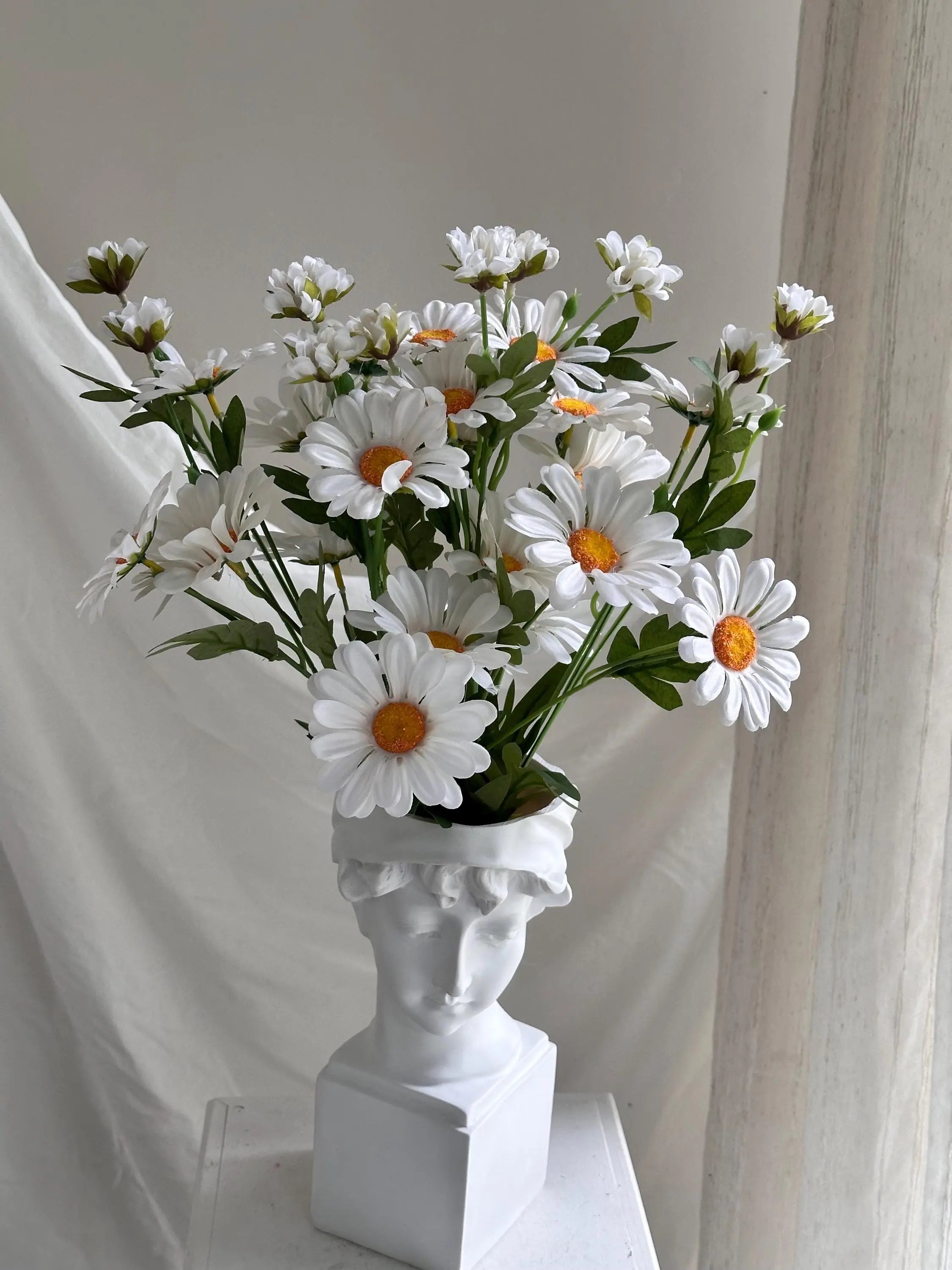 Faux Daisy Stem, Artificial Chamomile Faux Flower Place