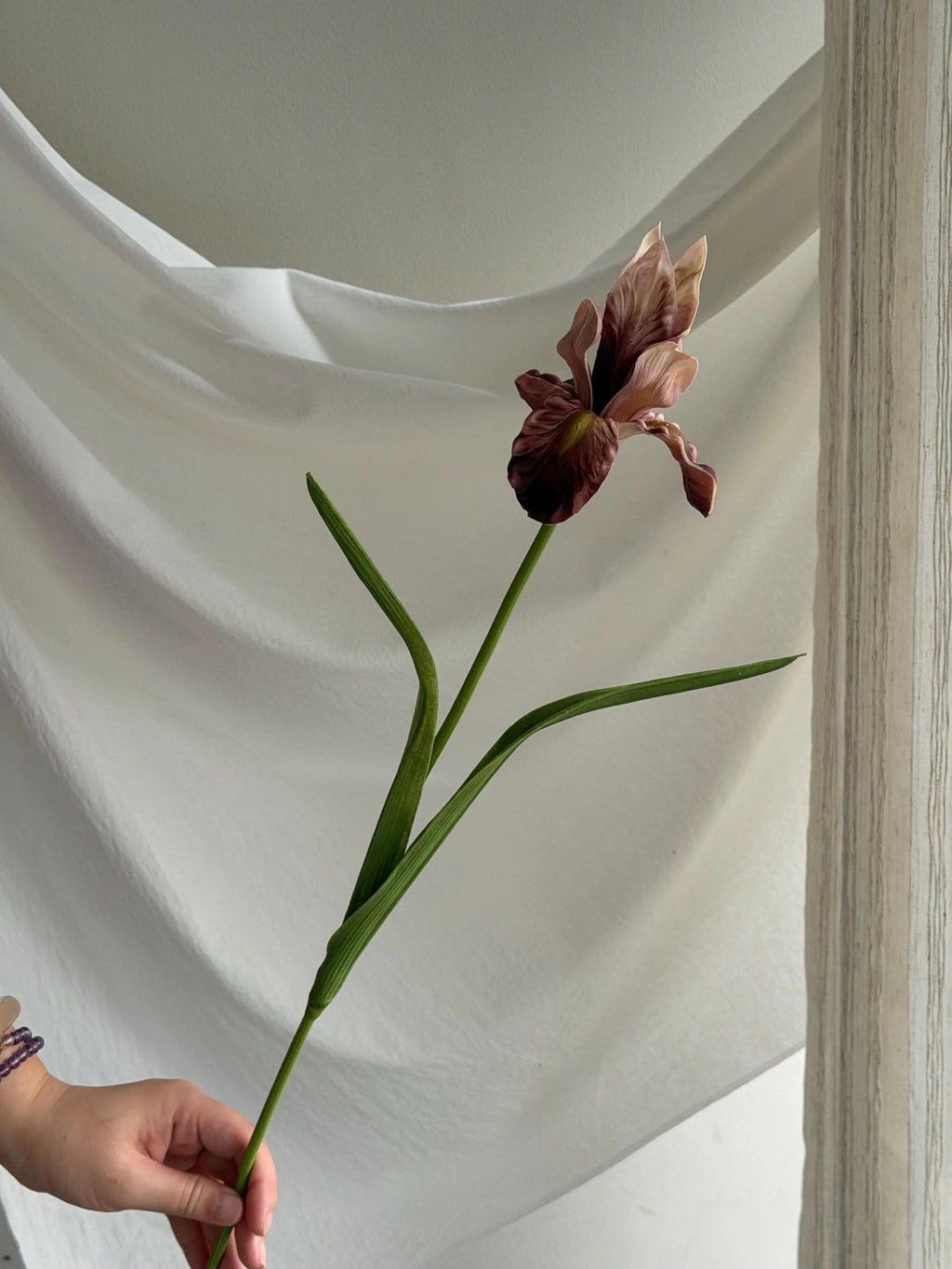 Pink Artificial Iris Flowers Faux Flower Place