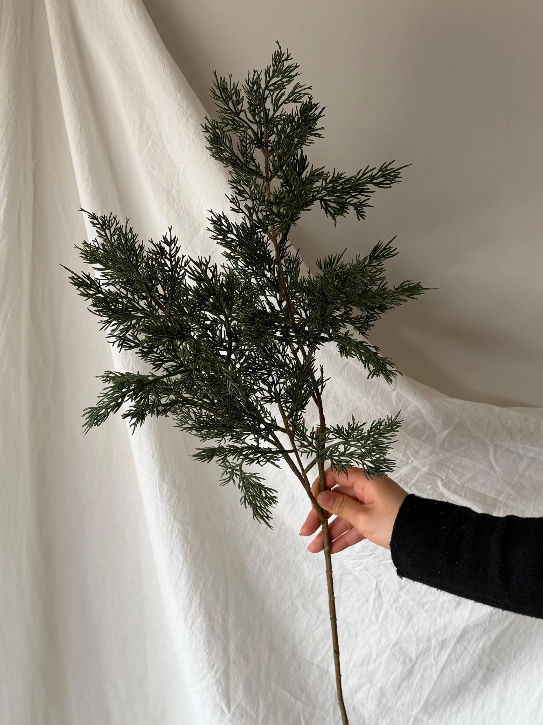 Artificial Winter Cedar Branch Faux Flower Place