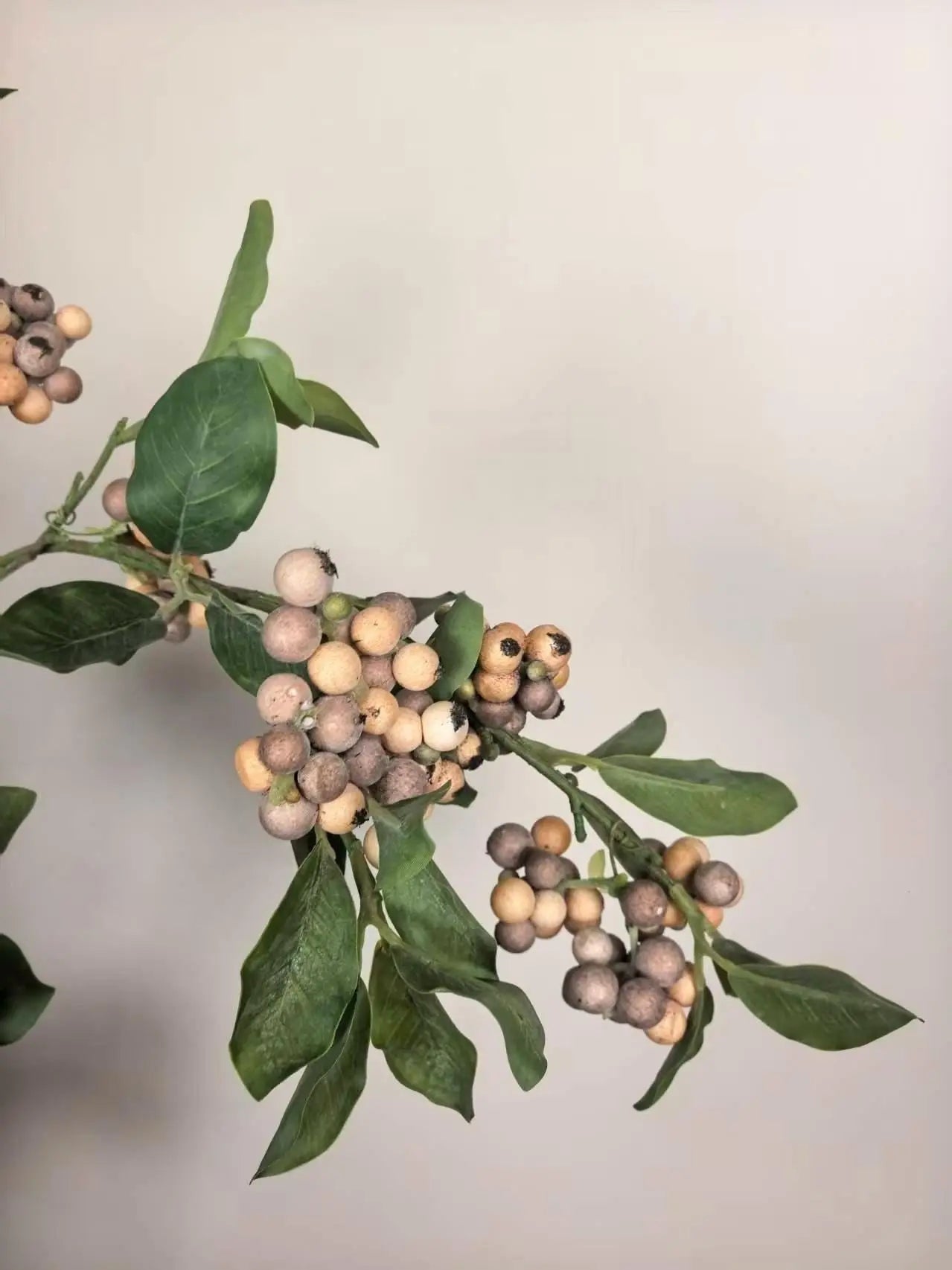 Long Stems Berries, Faux BlueBerry Spray Celesta Atelier