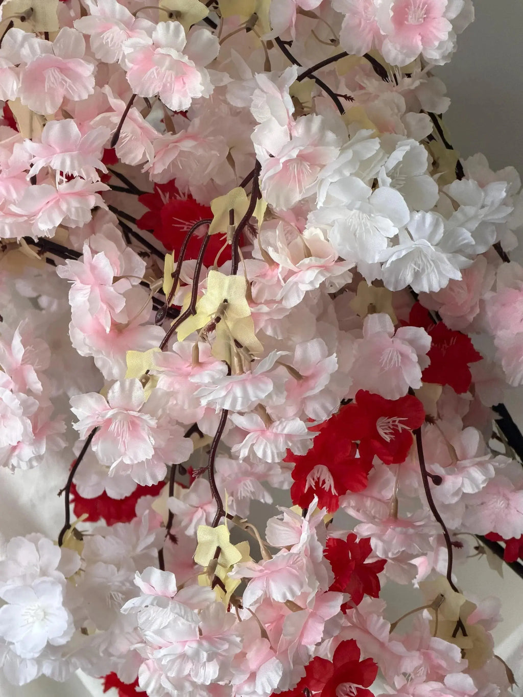 Real Touch Silk Cherry Blossom Stems (Pack of 3), Spring Floral Arrangement, Baby Shower flowers, Faux Cherry Blossom, drapey flowers Faux Flower Place