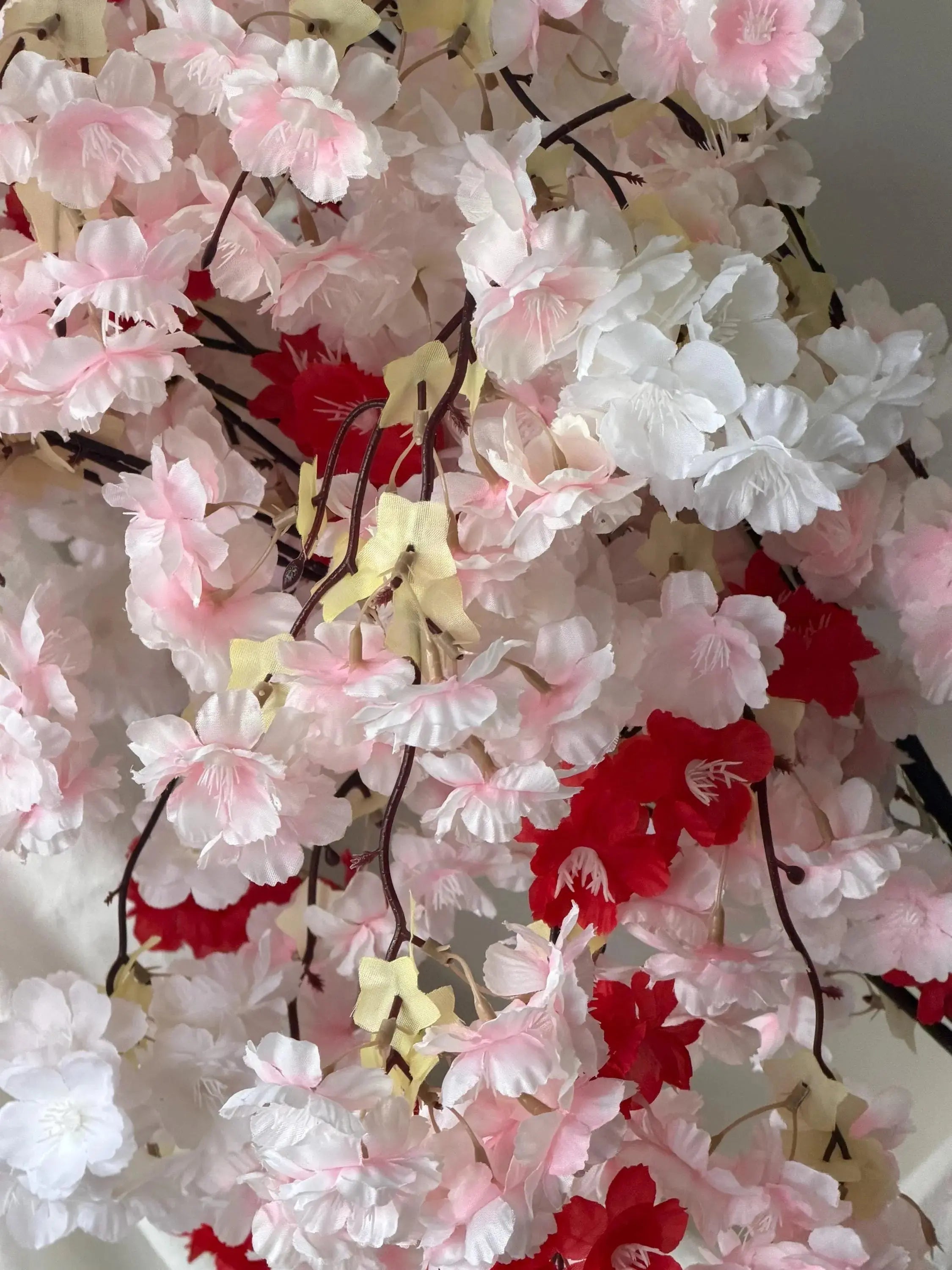 Real Touch Silk Cherry Blossom Stems (Pack of 3), Spring Floral Arrangement, Baby Shower flowers, Faux Cherry Blossom, drapey flowers Faux Flower Place