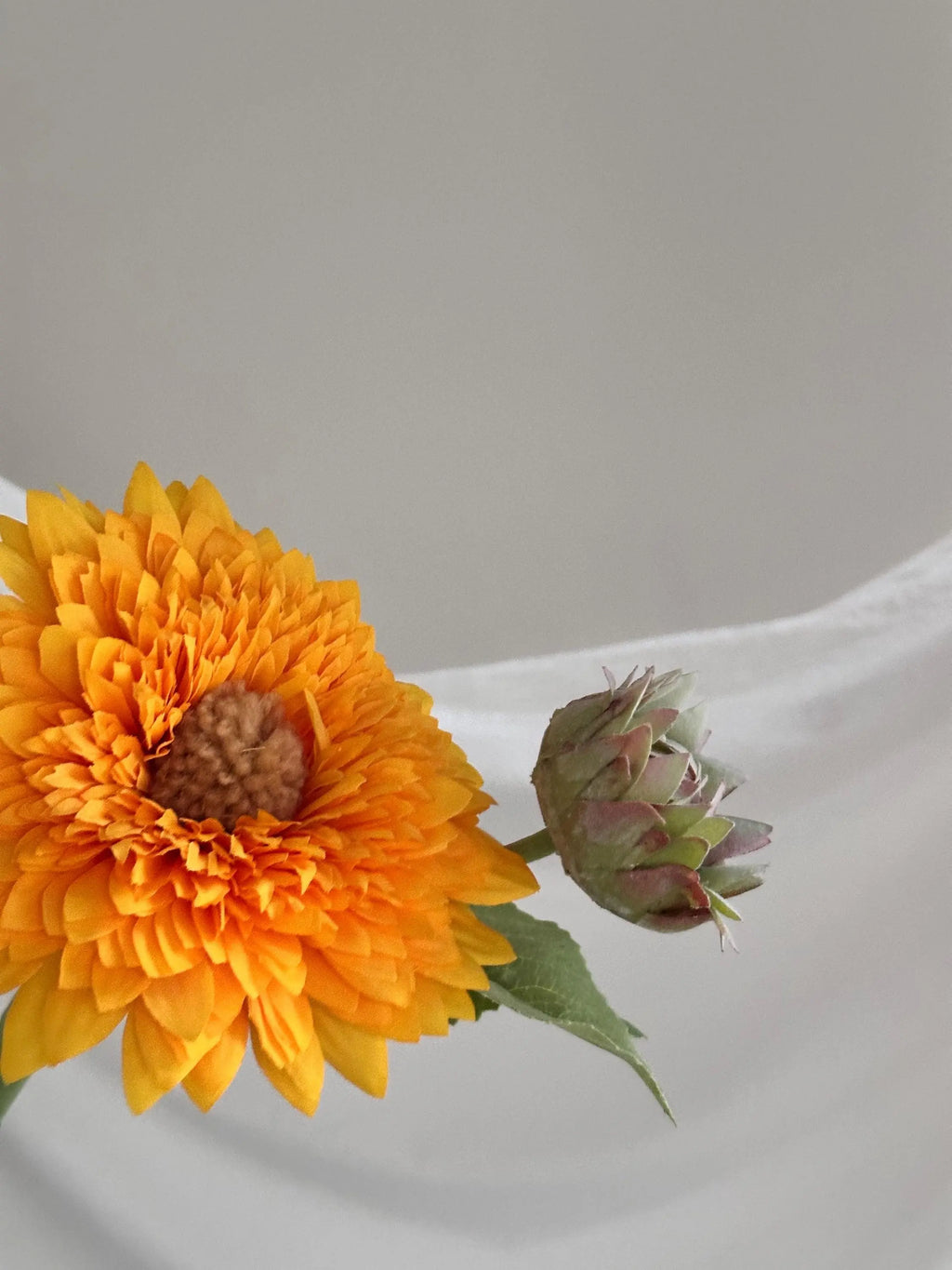 Real Touch Faux Sunflowers Set of 3, Artificial Teddy Sunflowers for DIY, Fake Sunflowers Centerpieces, DIY Floral, Summer Holiday Decor Faux Flower Place