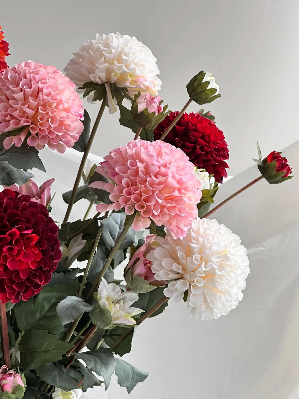 Artificial Dahlia Stem Faux Flower Place