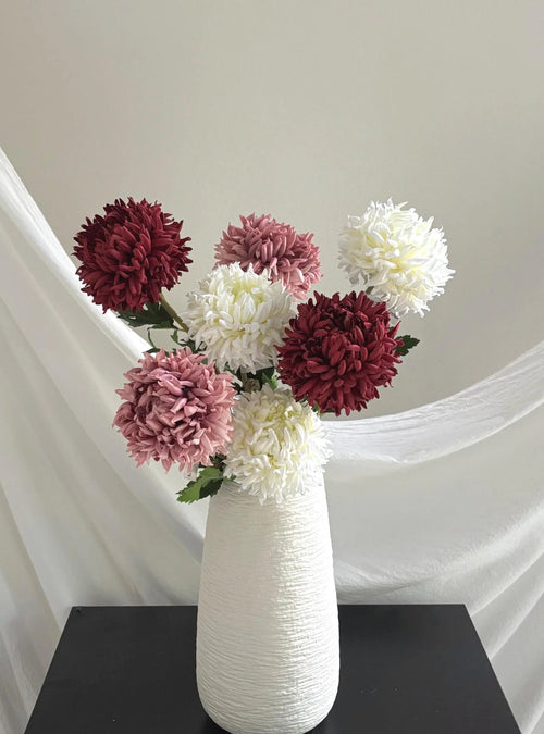 Artificial Ball Chrysanthemum Faux Flower Place