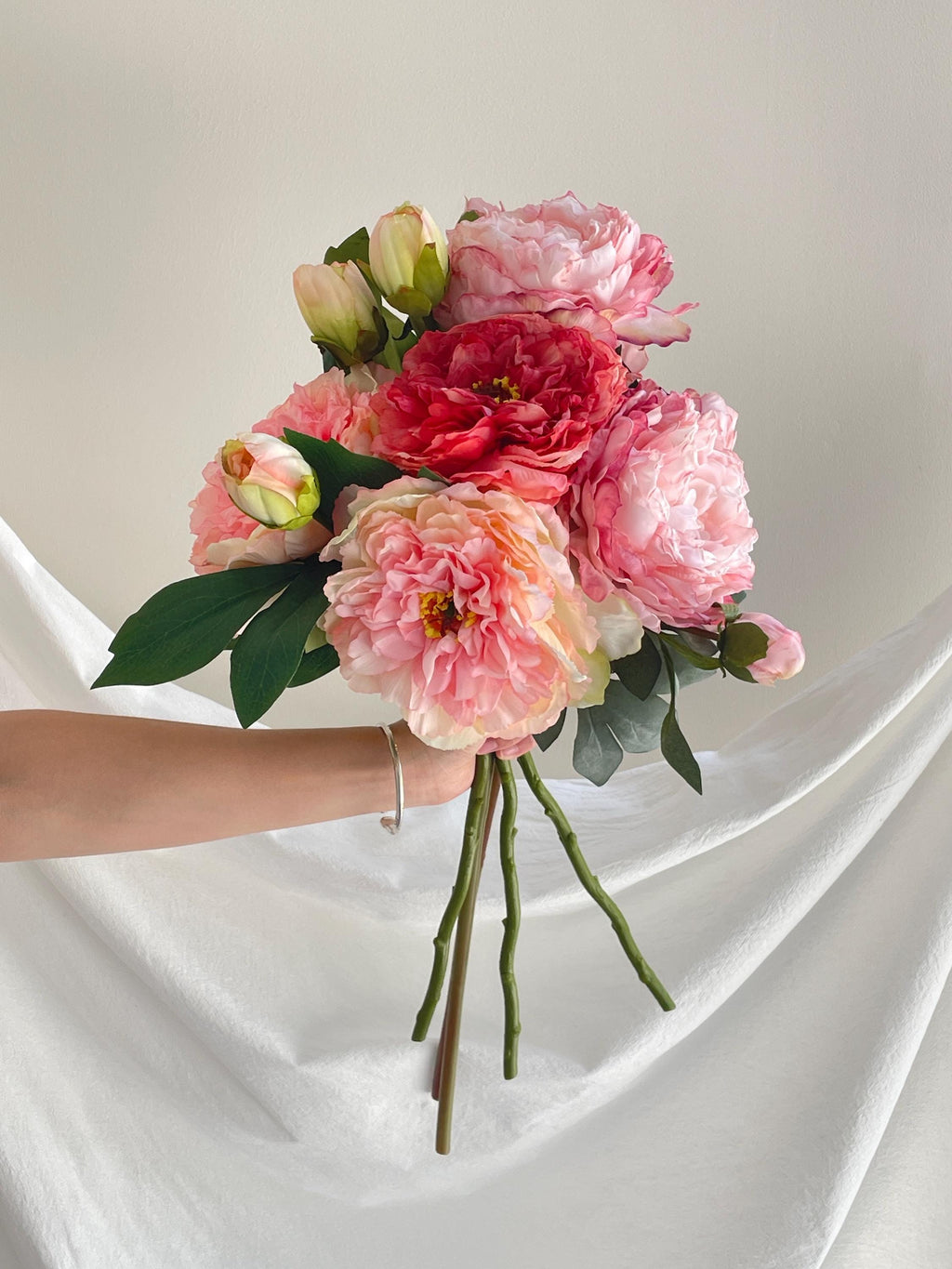 Faux Peony Flower