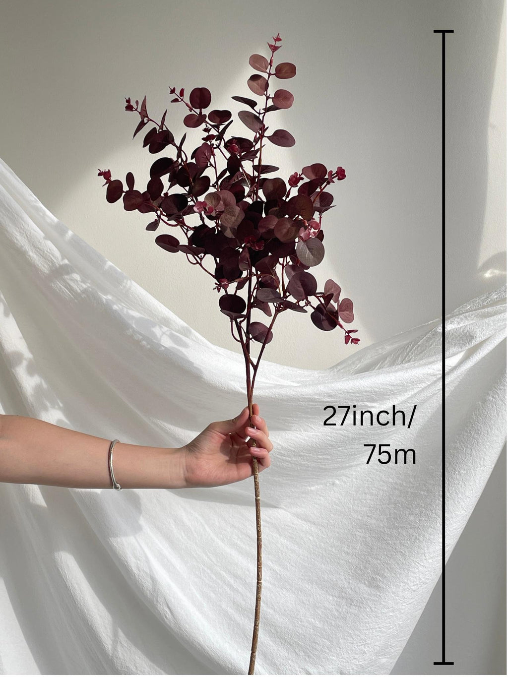 Artificial Purple eucalyptus Branch