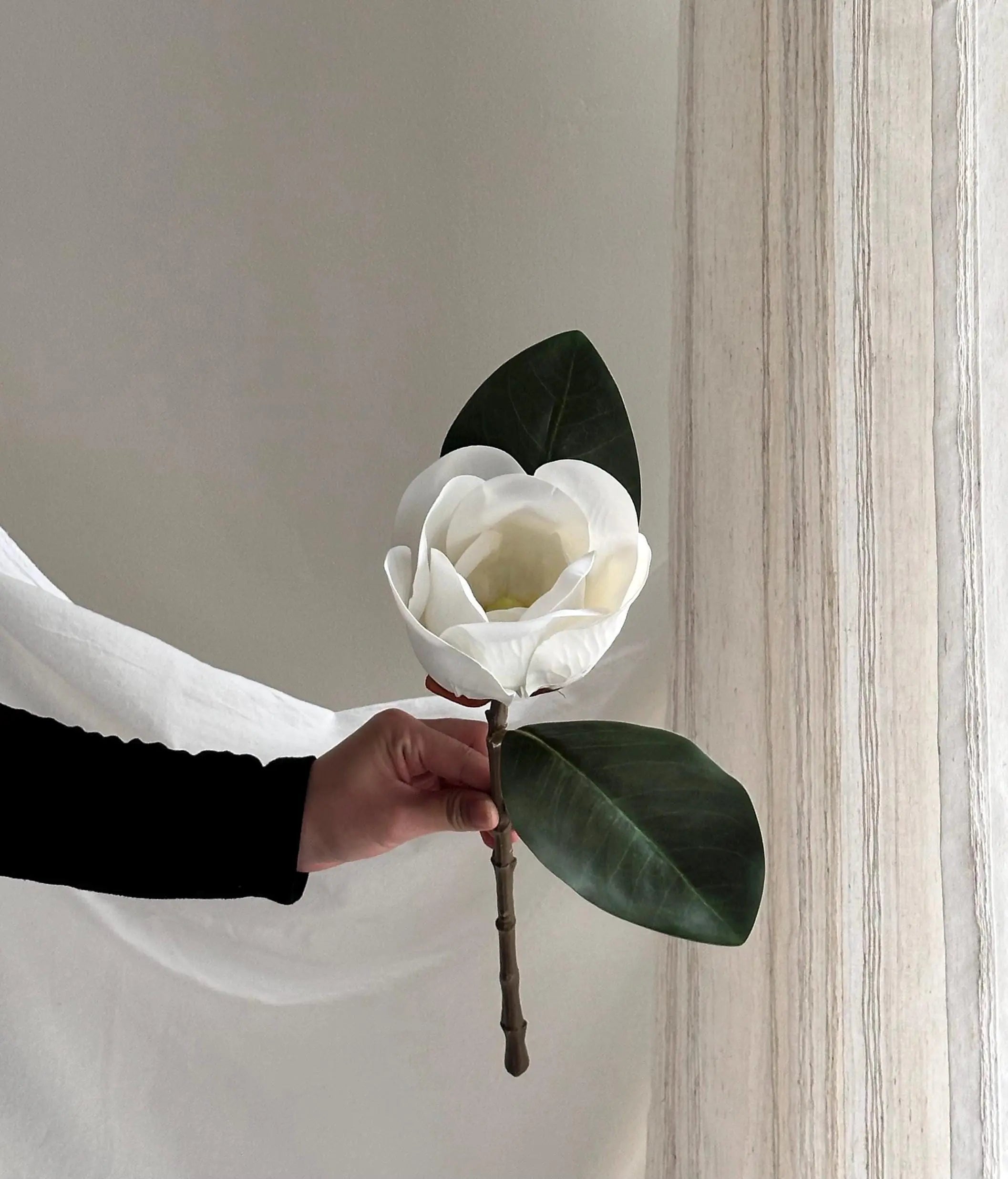 15” Artificial Magnolia stem Faux Flower Place