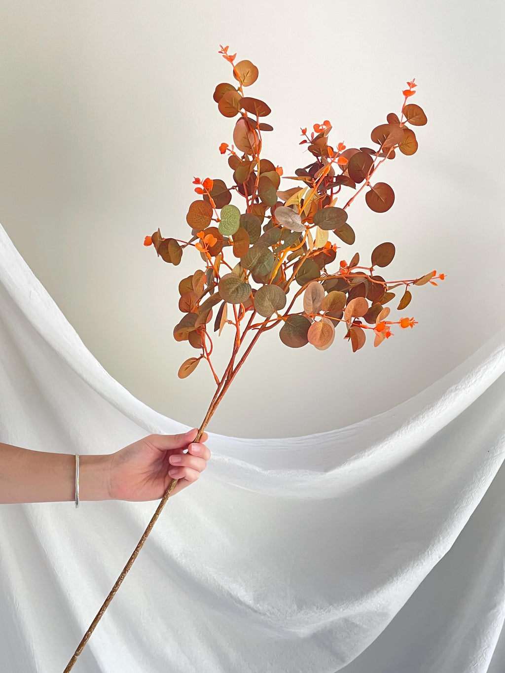 Artificial Purple eucalyptus Branch