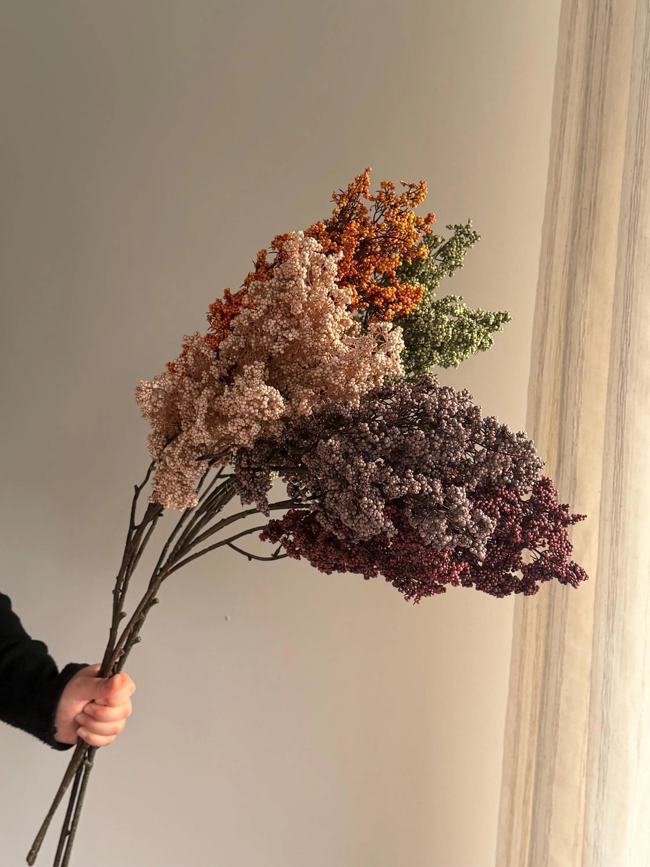 Long Stems Plum Berries, Dusty Berry Stems Celesta Atelier