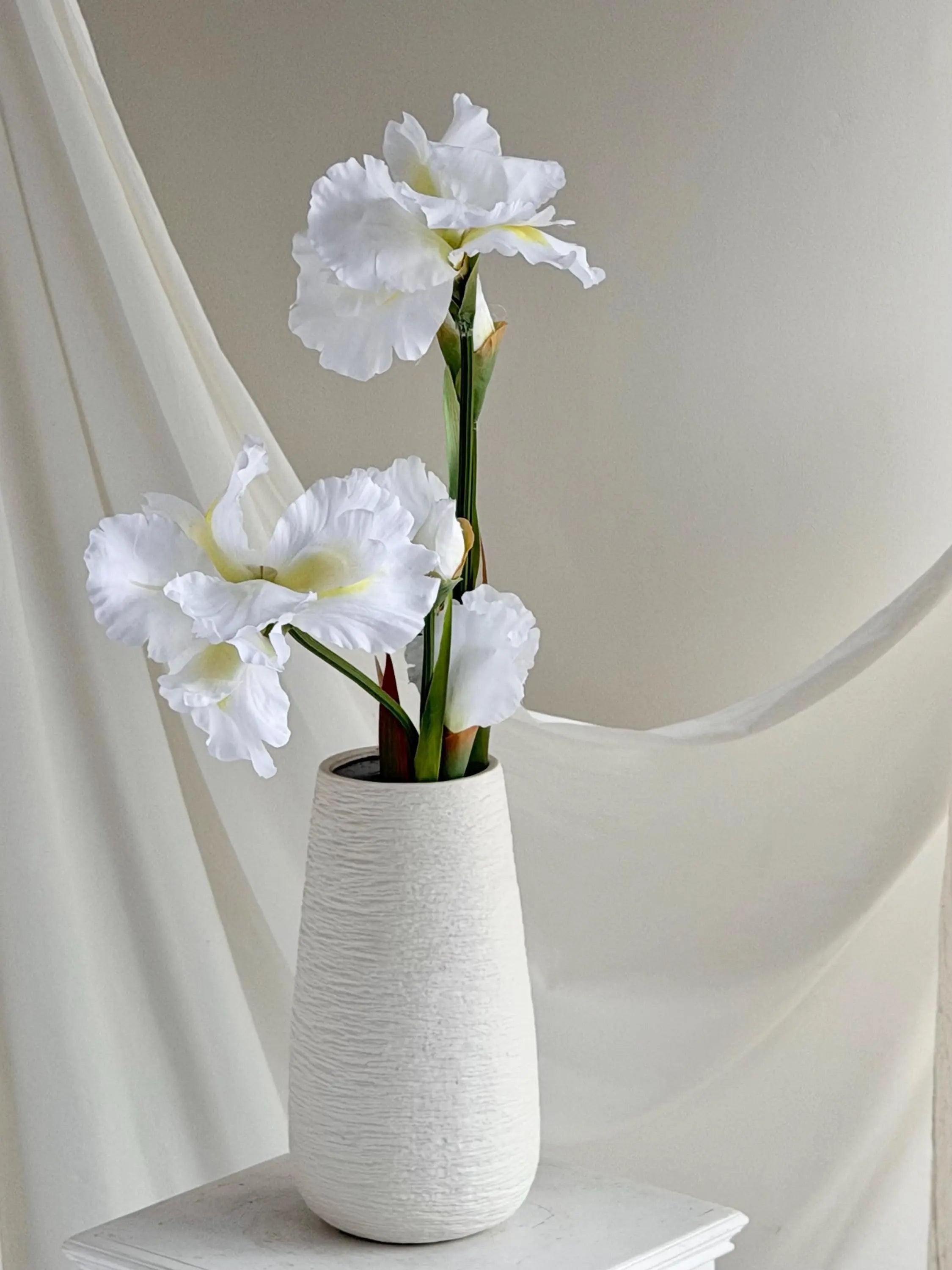 Silk Artificial Iris Flowers, Faux irises flower, Real Touch iris flower, flower arrangement for home wedding decor Faux Flower Place