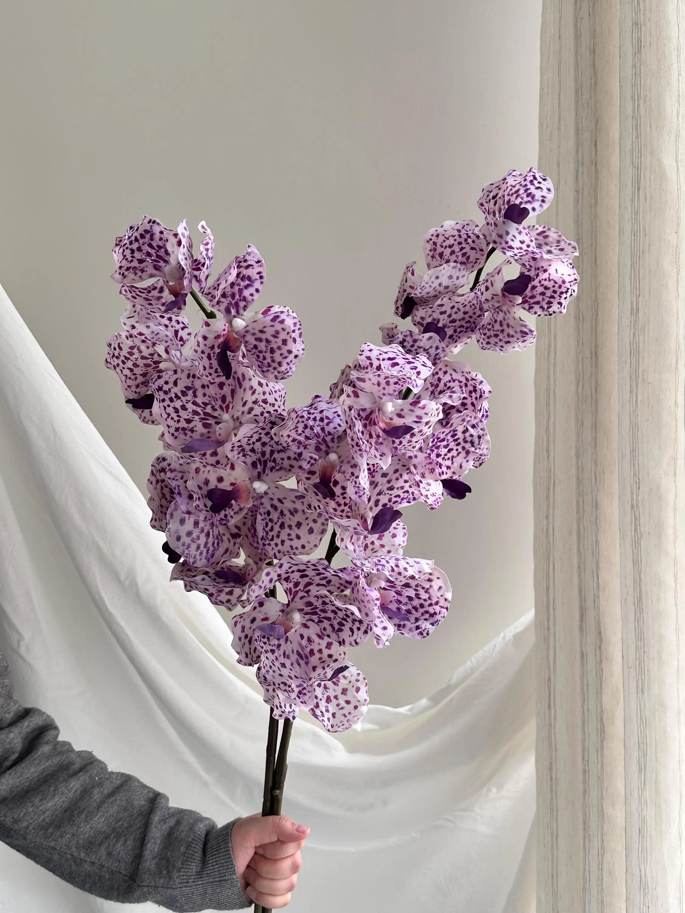 Artificial Psychedelic Phalaenopsis Orchid Faux Flower Place