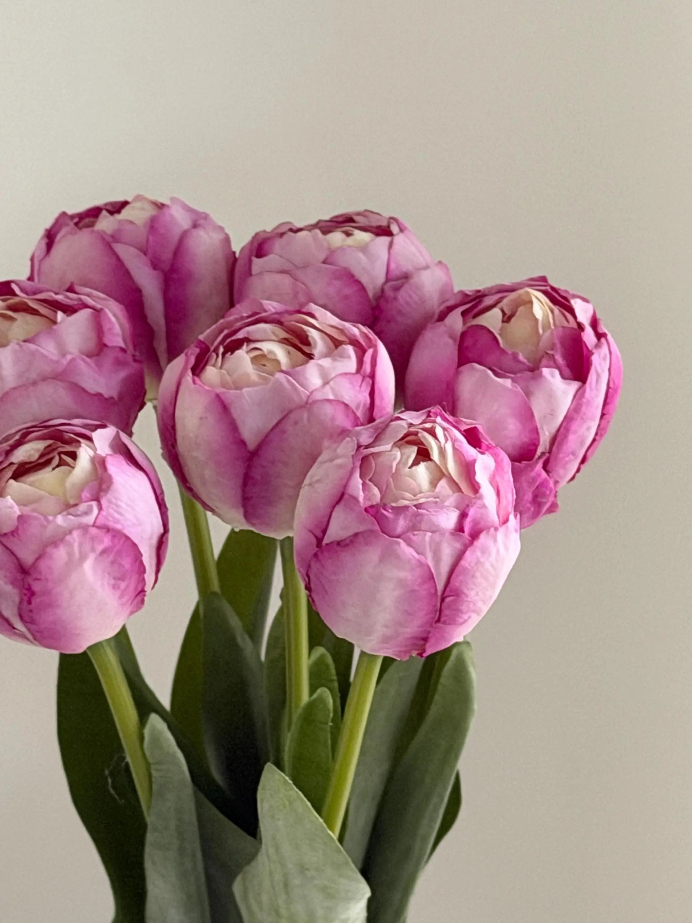 Silk tulip bouquet, artificial tulips stems Celesta Atelier