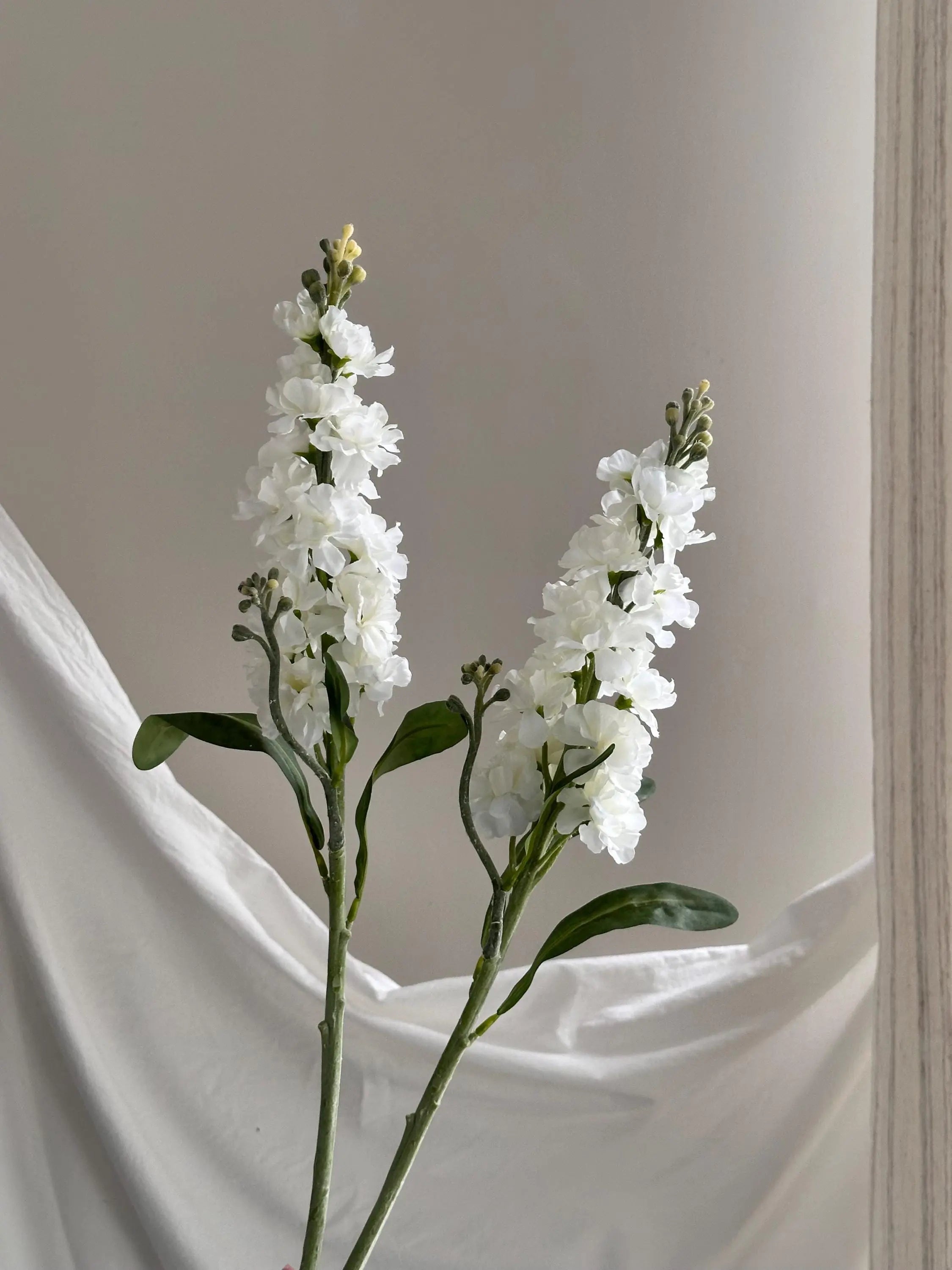 Artificial Delphinium Blossom Branch With Buds Faux Flower Place