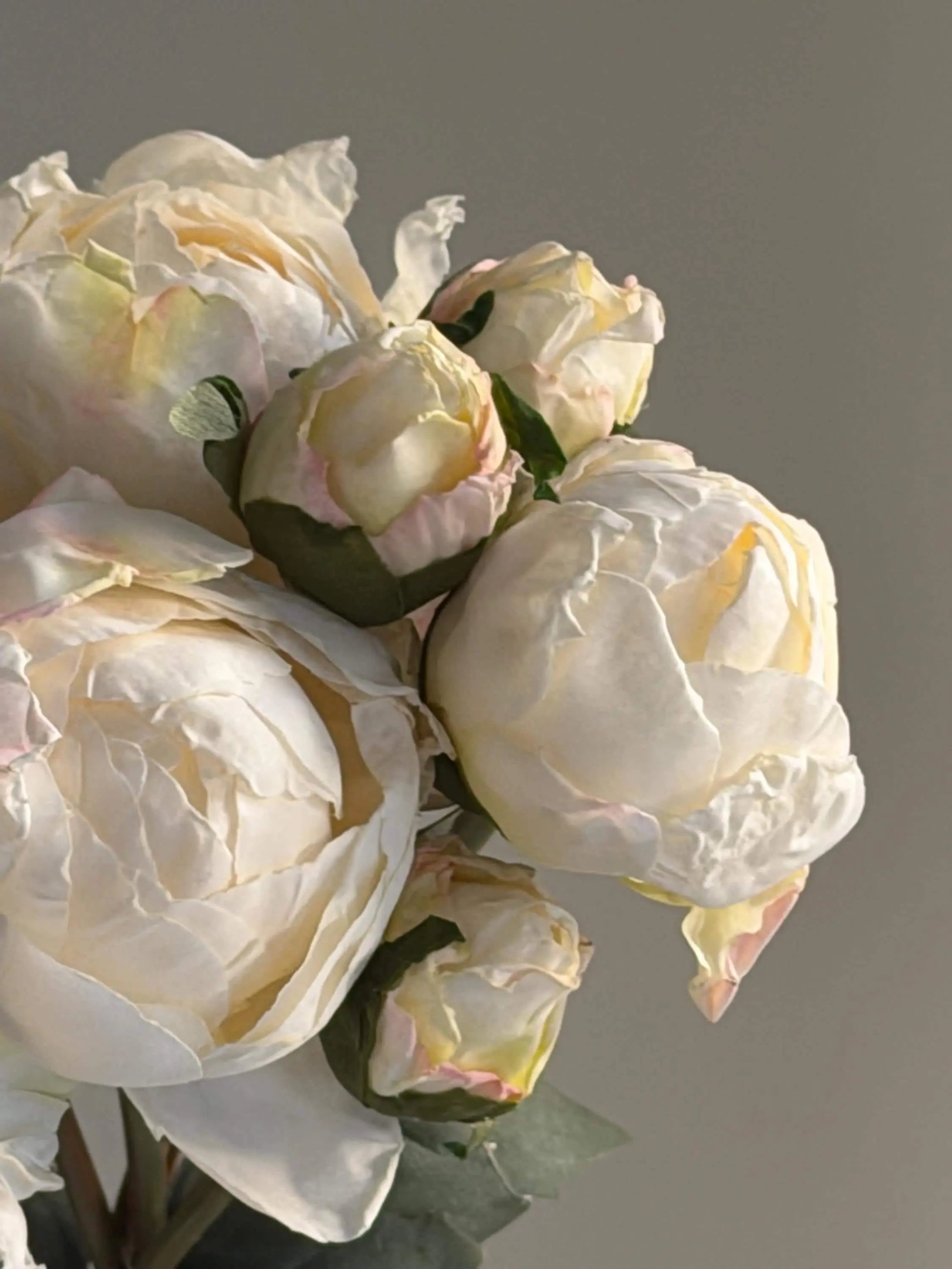 Fake Peony bouquet, Real Touch Faux Peony Celesta Atelier