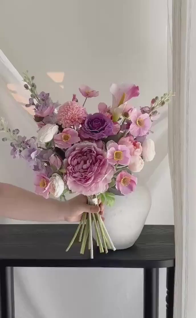 Artificial Peony Bouquet