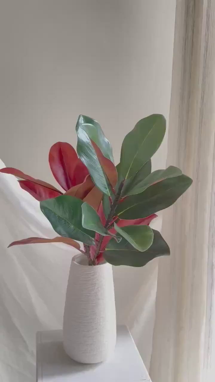 17" Artificial Magnolia Leaf Branch