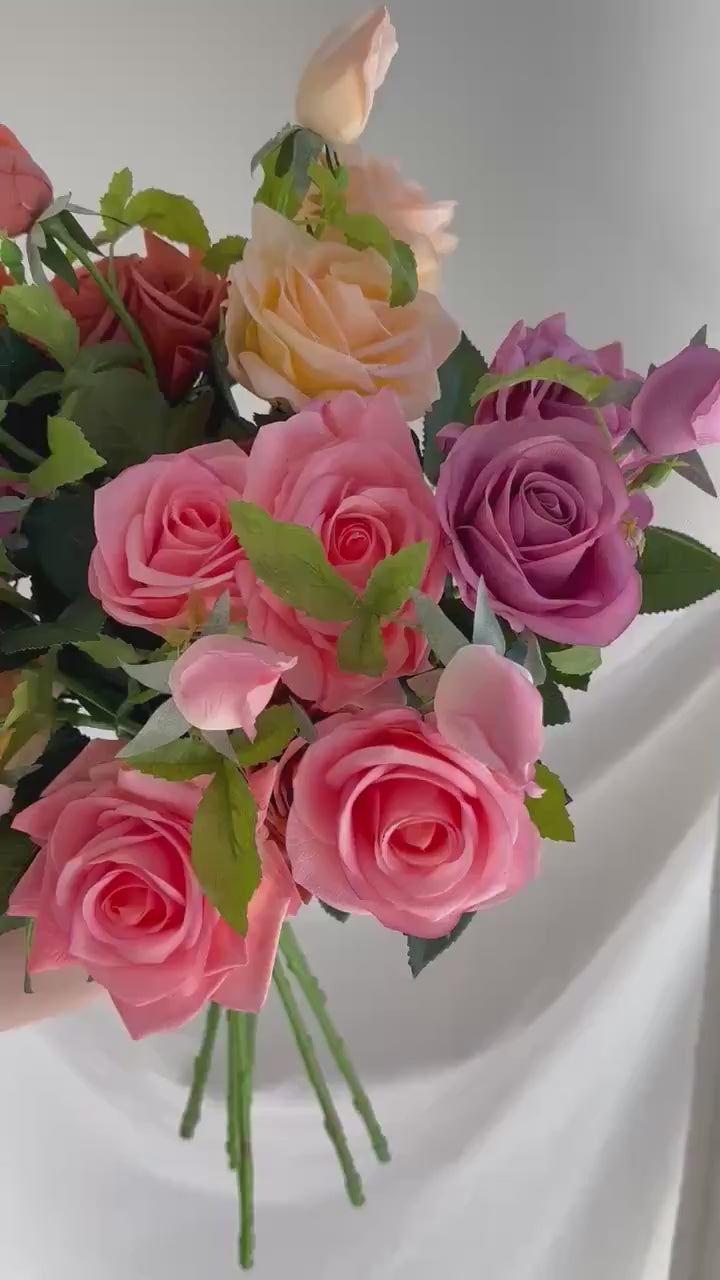 3-head Silk Rose