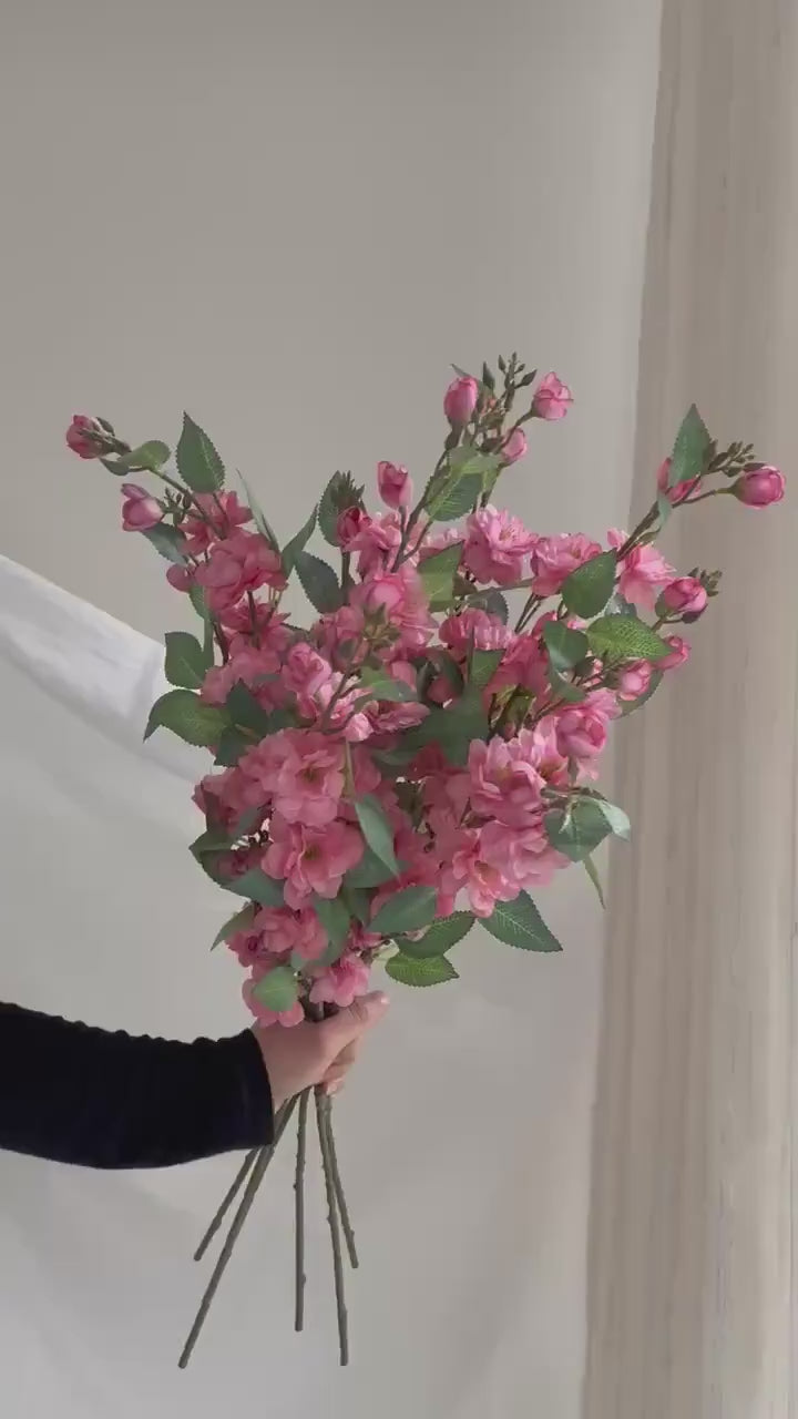 Long Stem Artificial Camellia (Pack of 3)