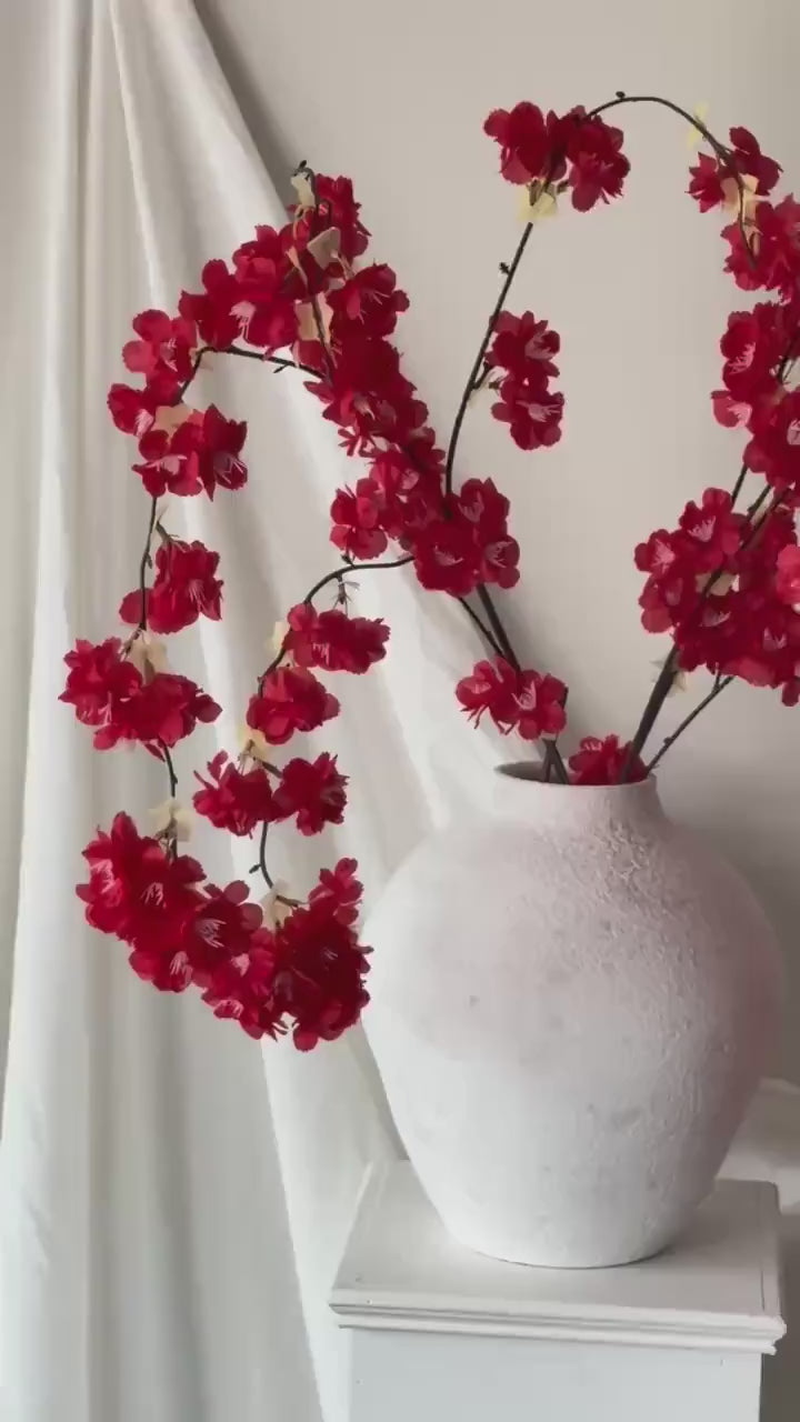 Artificial Cherry Blossom Flowers Stems (Pack of 3)