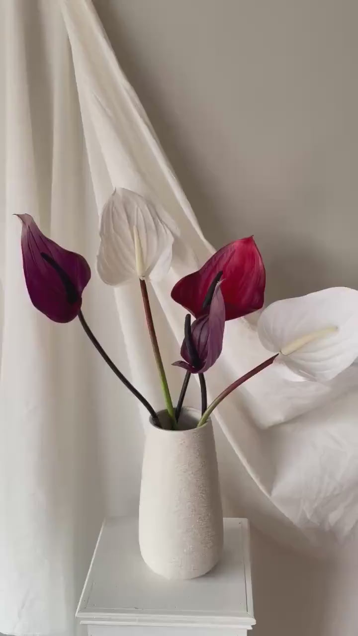 Artificial Red Anthurium Stems